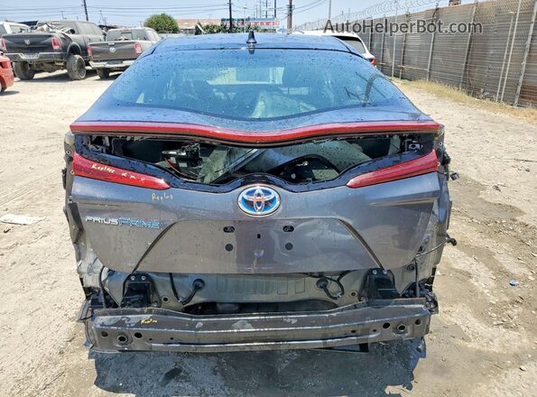 JTDKARFP4H3046715 2017 TOYOTA PRIUS Gray Հետևի տեսք