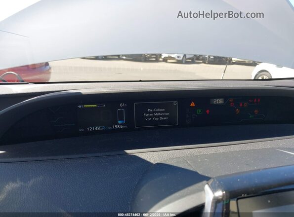 JTDKARFP5K3117587 2019 TOYOTA PRIUS PRIME Silver Rear seats view