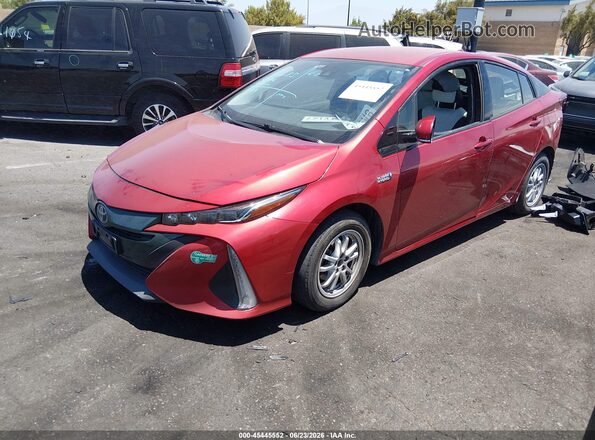 JTDKARFP7H3038821 2017 TOYOTA PRIUS PRIME Burgundy Przód lewy