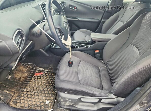 JTDKARFP7J3072201 2018 TOYOTA PRIUS Gray Front interior view
