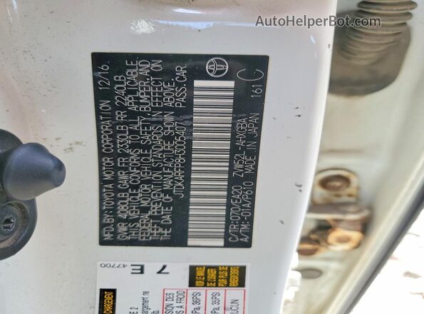 JTDKARFP8H3005407 2017 TOYOTA PRIUS White 