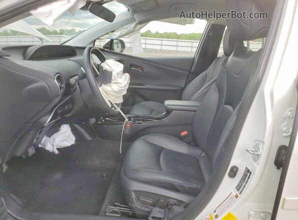 JTDKARFP8K3107183 2019 TOYOTA PRIUS White წინა სალონის ხედი