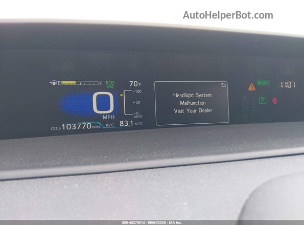 JTDKARFP9L3143126 2020 TOYOTA PRIUS PRIME White Rear seats view