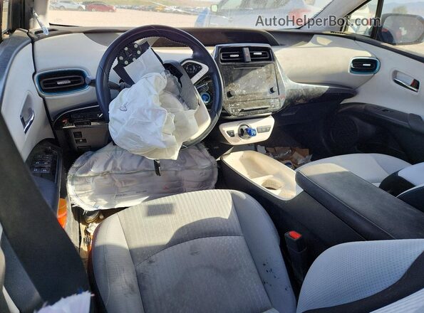 JTDKARFPXH3049604 2017 TOYOTA PRIUS Gray Вид панелі приладів