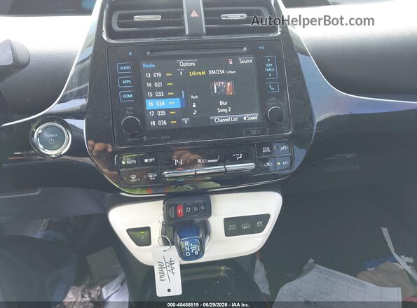 JTDKARFPXJ3081197 2018 TOYOTA PRIUS PRIME Gray Widok deski rozdzielczej