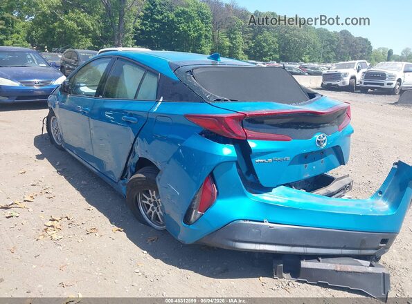 JTDKARFPXJ3081667 2018 TOYOTA PRIUS PRIME Turquoise Trasero izquierdo