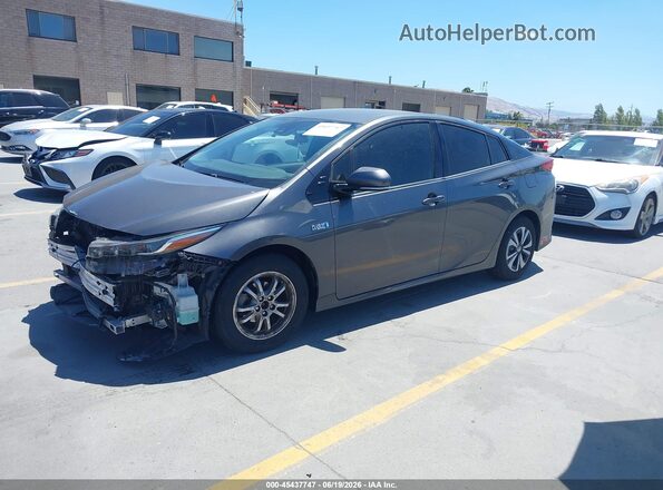 JTDKARFPXJ3089767 2018 TOYOTA PRIUS PRIME Gray Przód lewy