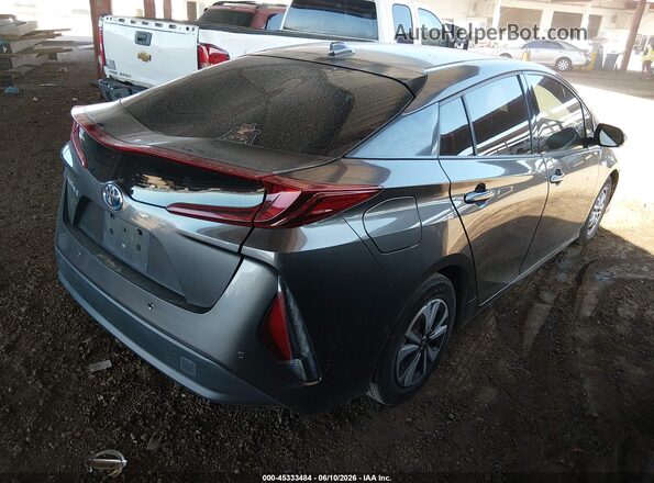 JTDKARFPXJ3098596 2018 TOYOTA PRIUS PRIME Gray Rear right