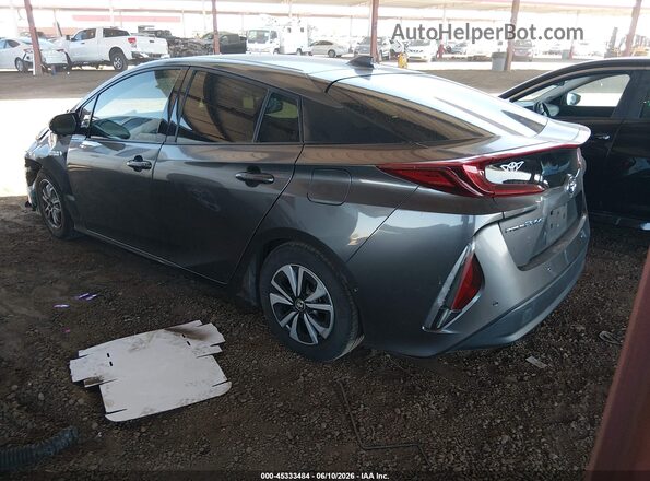 JTDKARFPXJ3098596 2018 TOYOTA PRIUS PRIME Gray Rear left