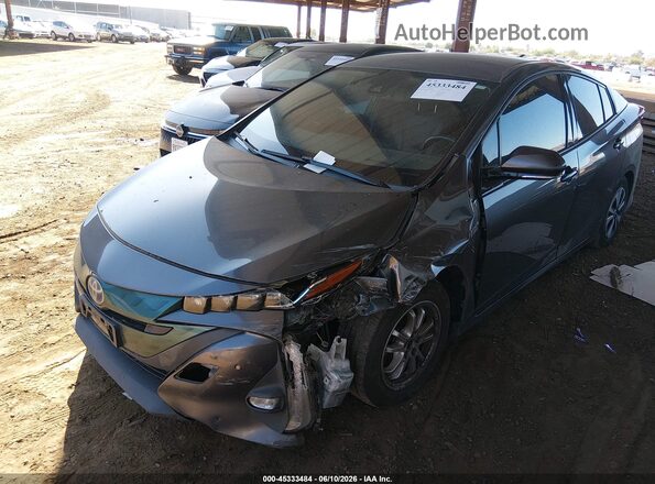 JTDKARFPXJ3098596 2018 TOYOTA PRIUS PRIME Gray Front left