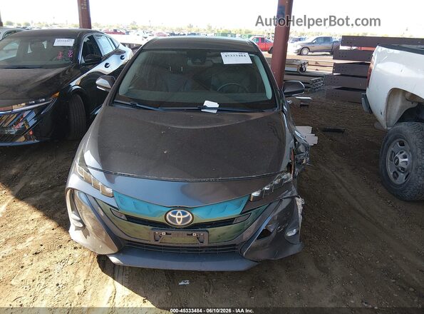 JTDKARFPXJ3098596 2018 TOYOTA PRIUS PRIME Gray Instrument cluster view