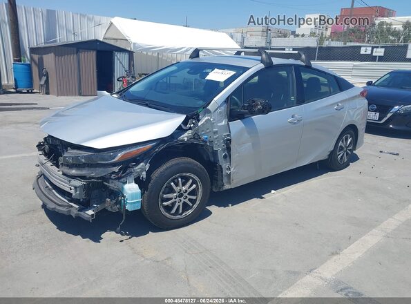 JTDKARFPXK3111672 2019 TOYOTA PRIUS PRIME Серебряный Передняя левая четверть