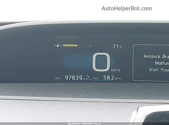 JTDKARFPXL3154166 2020 TOYOTA PRIUS PRIME Серебряный 