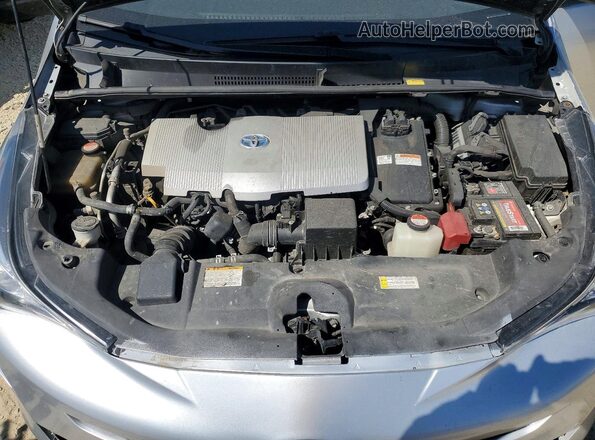 JTDKARFU0G3000352 2016 TOYOTA PRIUS Silver Vista interior trasera