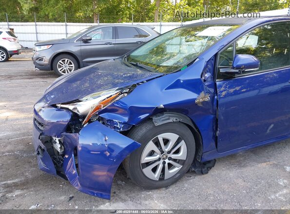 JTDKARFU0H3529026 2017 TOYOTA PRIUS Blue Դիմացի տեսք