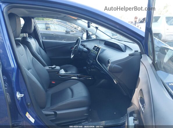 JTDKARFU0H3529026 2017 TOYOTA PRIUS Blue Սալոնի դիմացի տեսք