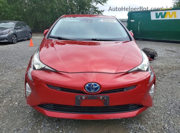 JTDKARFU1J3547993 2018 TOYOTA PRIUS Красный 
