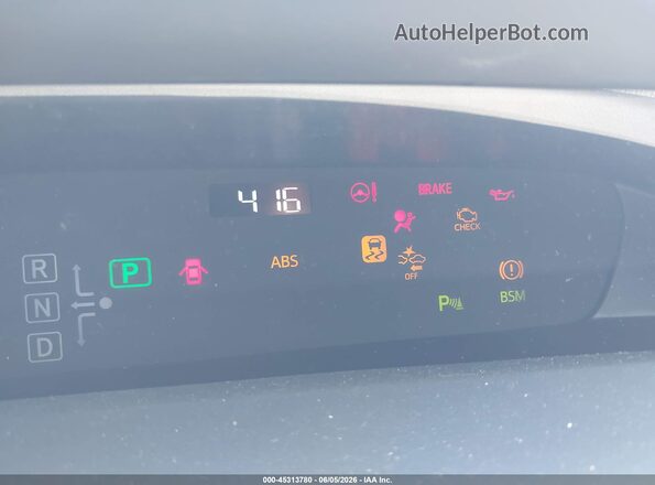JTDKARFU1K3086991 2019 TOYOTA PRIUS Черный Вид задних сидений