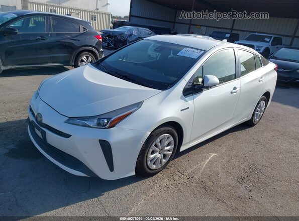 JTDKARFU1L3115486 2020 TOYOTA PRIUS White Front left