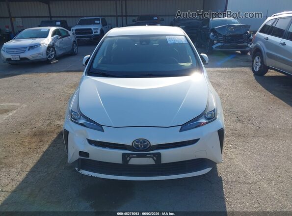 JTDKARFU1L3115486 2020 TOYOTA PRIUS White Instrument cluster view