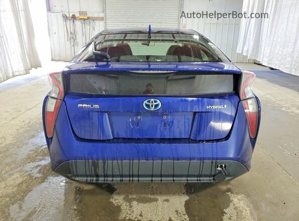 JTDKARFU2G3503199 2016 TOYOTA PRIUS Blue უკანა ხედი