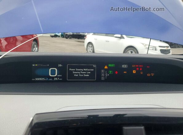 JTDKARFU2G3503199 2016 TOYOTA PRIUS Blue ხელსაწყოთა პანელის ხედი