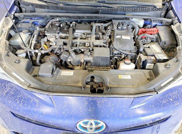JTDKARFU2G3503199 2016 TOYOTA PRIUS Blue უკანა სალონის ხედი