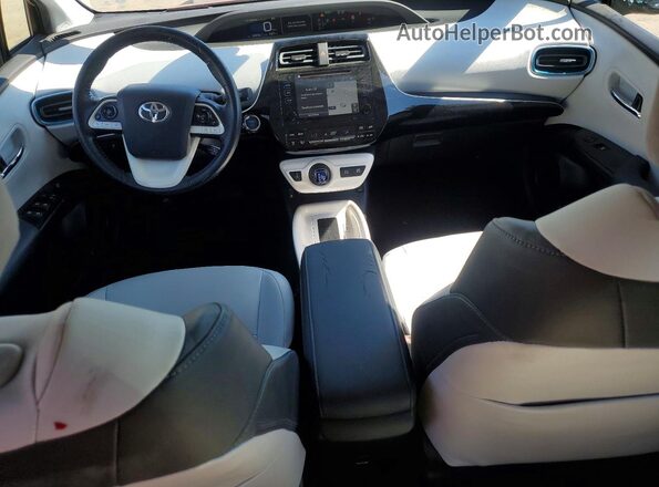 JTDKARFU2G3518513 2016 TOYOTA PRIUS Red წინა პანელის ხედი