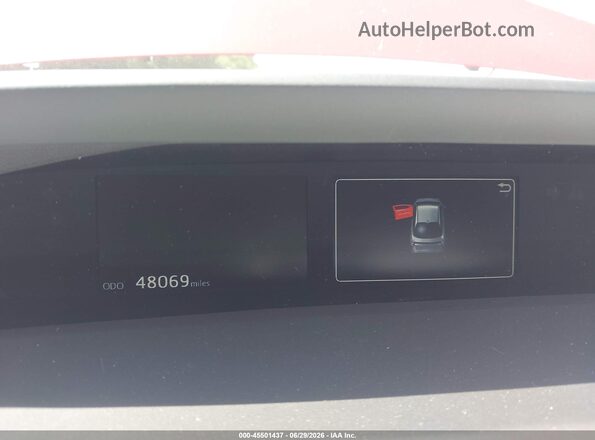 JTDKARFU2G3519208 2016 TOYOTA PRIUS Красный Вид задних сидений