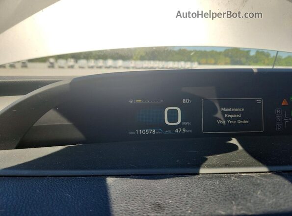 JTDKARFU2H3036741 2017 TOYOTA PRIUS Silver Widok zestawu wskaźników