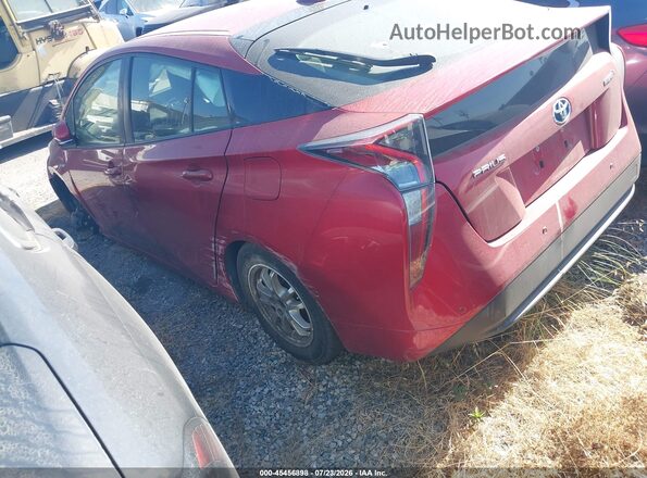 JTDKARFU2J3549316 2018 TOYOTA PRIUS Red უკანა მარცხენა