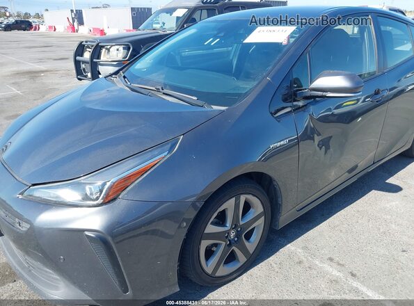 JTDKARFU2K3090712 2019 TOYOTA PRIUS Gray 