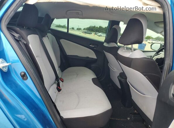 JTDKARFU2K3098373 2019 TOYOTA PRIUS Blue Widok tylnych siedzeń