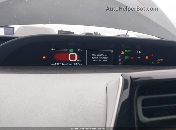 JTDKARFU3H3047649 2017 TOYOTA PRIUS Black Հետևի նստատեղերի տեսք
