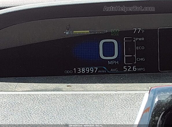 JTDKARFU3H3528047 2017 TOYOTA PRIUS Red 