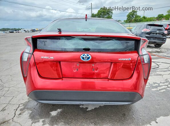 JTDKARFU3H3529862 2017 TOYOTA PRIUS Red Հետևի տեսք