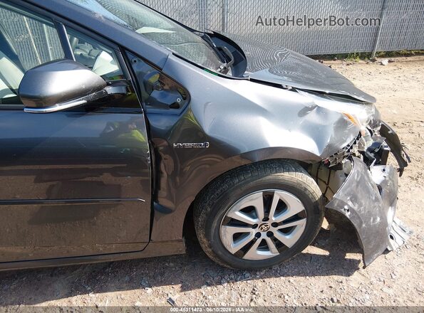 JTDKARFU3J3057975 2018 TOYOTA PRIUS Gray Դիմացի տեսք