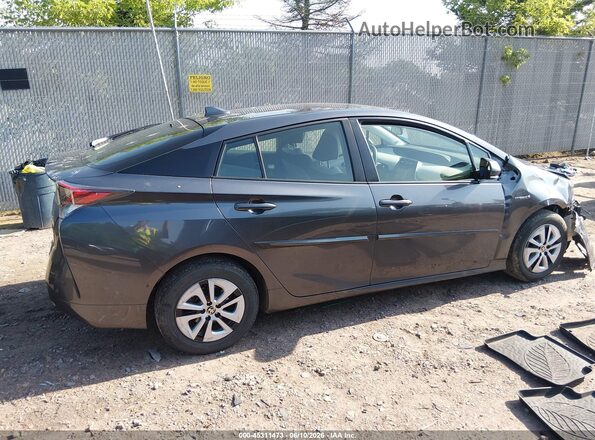 JTDKARFU3J3057975 2018 TOYOTA PRIUS Gray Սալոնի 360 աստիճան տեսք