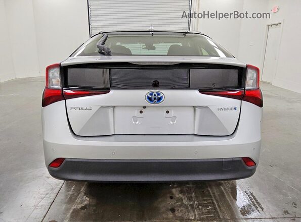 JTDKARFU3K3086863 2019 TOYOTA PRIUS Silver უკანა ხედი