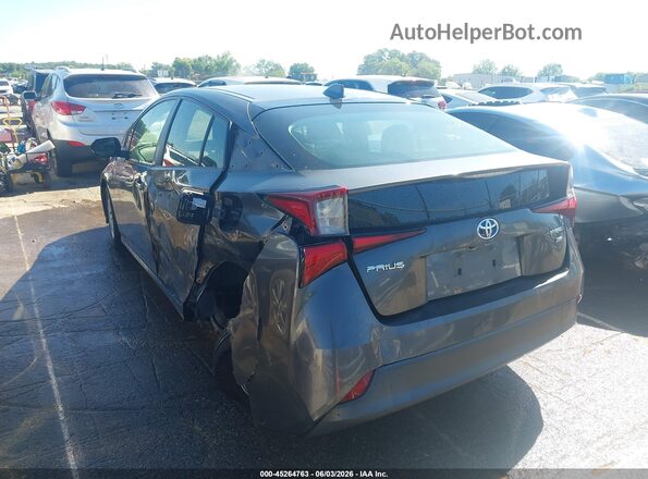 JTDKARFU3L3119054 2020 TOYOTA PRIUS Gray Trasero izquierdo