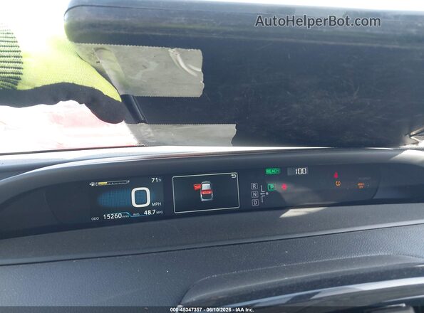 JTDKARFU4G3020958 2016 TOYOTA PRIUS Gray 