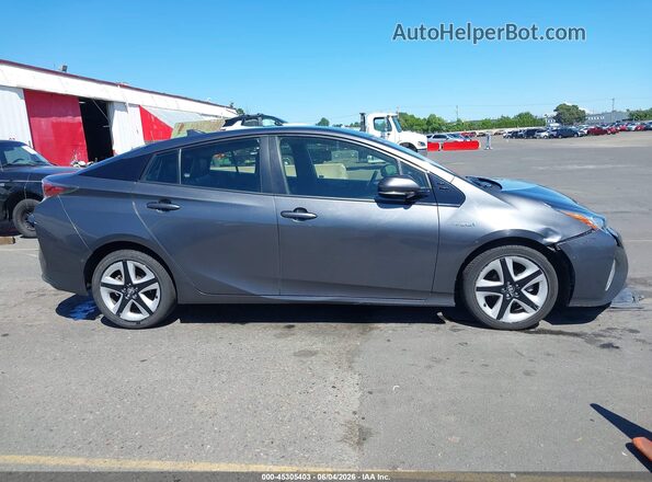 JTDKARFU4J3059475 2018 TOYOTA PRIUS Gray Vista interior trasera