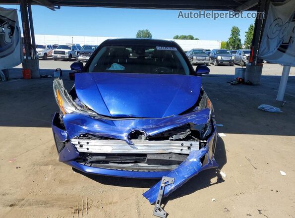 JTDKARFU4J3547647 2018 TOYOTA PRIUS Blue Front view