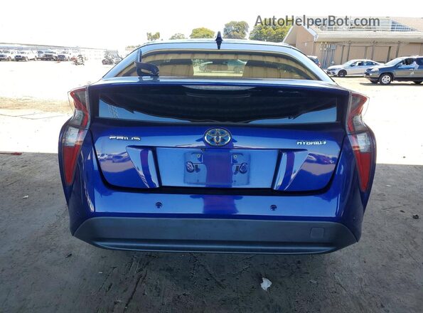 JTDKARFU4J3547647 2018 TOYOTA PRIUS Blue Rear view