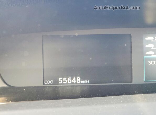 JTDKARFU4K3077315 2019 TOYOTA PRIUS Silver Vista del cuadro de instrumentos