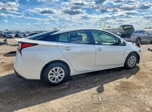 JTDKARFU4K3081025 2019 TOYOTA PRIUS Белый Задняя правая четверть