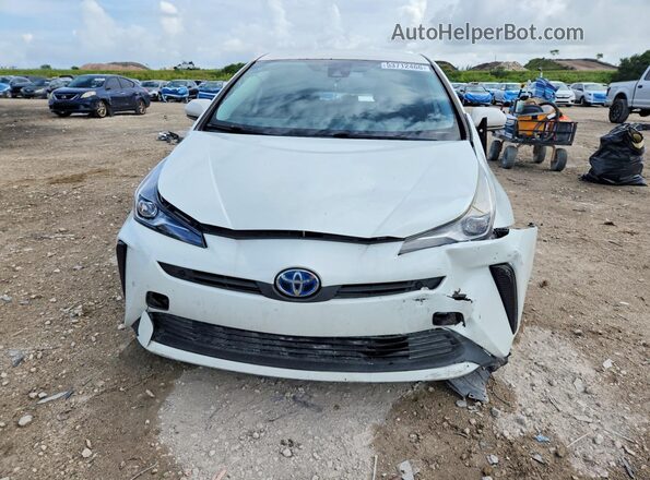 JTDKARFU4K3083325 2019 TOYOTA PRIUS White წინა ხედი