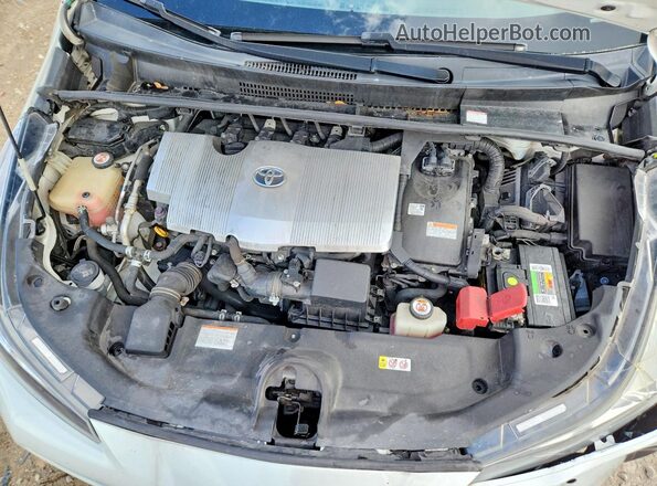 JTDKARFU4K3083325 2019 TOYOTA PRIUS White უკანა სალონის ხედი