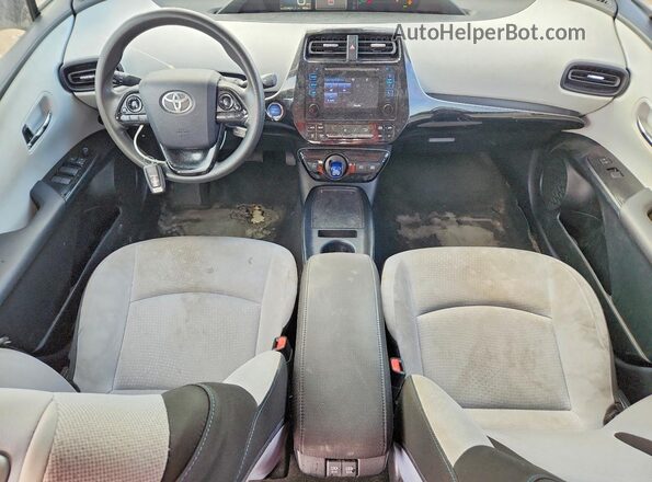 JTDKARFU4K3083325 2019 TOYOTA PRIUS White წინა პანელის ხედი