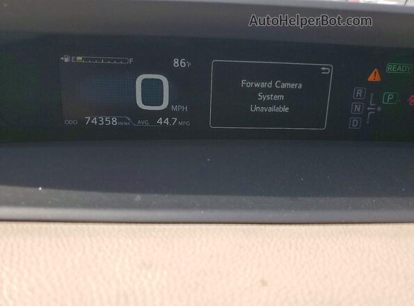 JTDKARFU5H3536697 2017 TOYOTA PRIUS Черный Вид щитка приборов